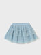 Kids' Tulle Pleated Skirt Blue