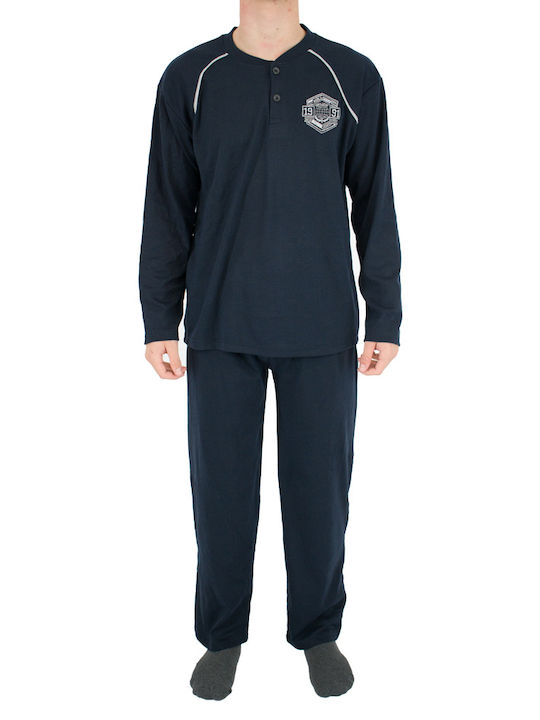 Rimoli Men's Winter Pajamas Set BLUE