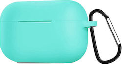 Hülle Silikon in Türkis Farbe für Apple AirPods 3