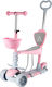 Action One Kids Scooter 3-Wheel with Seat for 12+ Months Pink