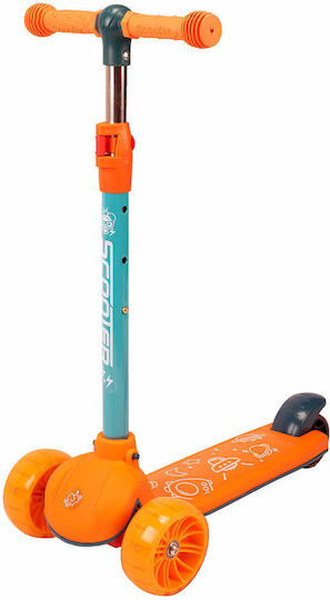 Action One Kids 3-wheel Scooter Lights Prime Orange