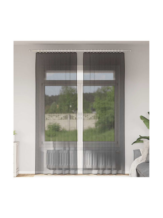 vidaXL Curtain Black 140x260cm