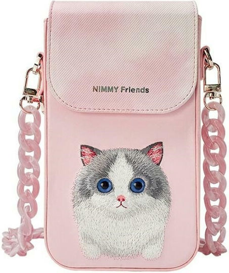 Nimmy Phone Bag Pink Big Eyed Pet 2.0 Cat