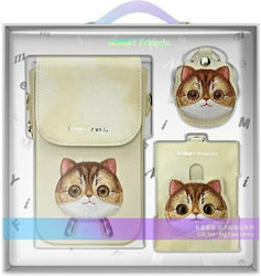 Nimmy Set 3in1 Handytasche + Geldbörse + Ortungshülle Khaki Big Eyed Pet 2.0 Katze Nimmy Set 3in1 Handytasche + Geldbörse + Ortungshülle Khaki Big Eyed Pet 2.0 Katze