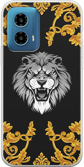 King Lion Motorola Moto G34 5G Гъвкав TPU Прозрачен Силикон