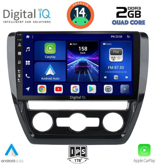 Digital IQ Ηχοσύστημα Αυτοκινήτου για Volkswagen Jetta 2010-2016 (Bluetooth/USB/WiFi/GPS/Apple-Carplay/Android-Auto) με Οθόνη Αφής 10"
