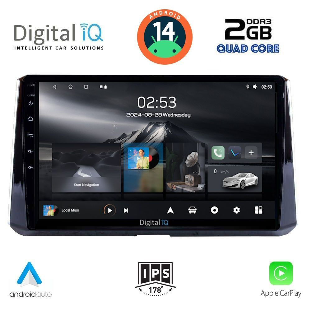 Digital IQ Sistem Audio Auto pentru Toyota Corolla 2019 (Bluetooth/USB ...