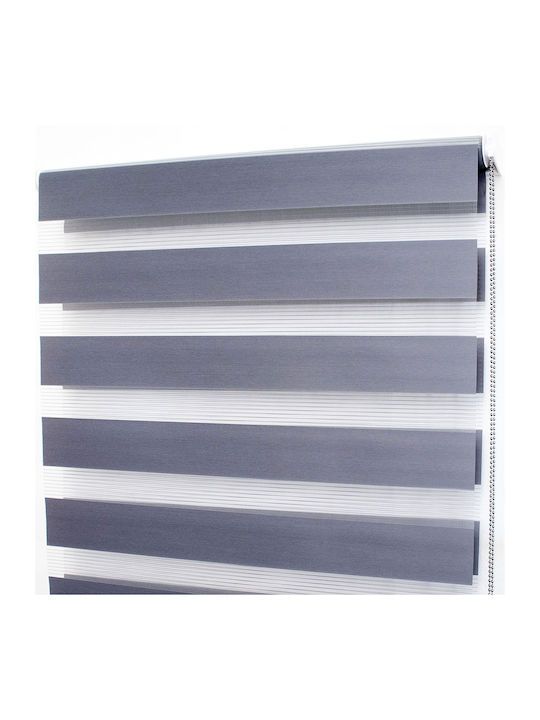 Grace Roller Blinds Partial Blackout Double Gray W100xH230cm