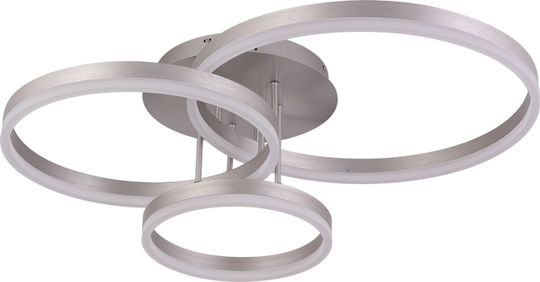 Sun Light Luminiță De Tavan Montată 70cm Argintie Cu LED Integrat