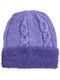 Beanie Γυναικείος Σκούφος Πλεκτός σε Λιλά χρώμα