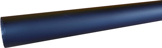 Grace Μεταλλικό Κουρτινόξυλο Μονό Φ28mm 160εκ. Black Mat