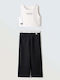 Kids Sweatpants Set white-black 2pcs