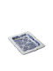 Ashtray Blue Porcelain Flower 13x10.5cm