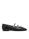 Leather Ballerinas Black