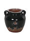 HomeMarkt Decorative Vase Black 24x18x23cm