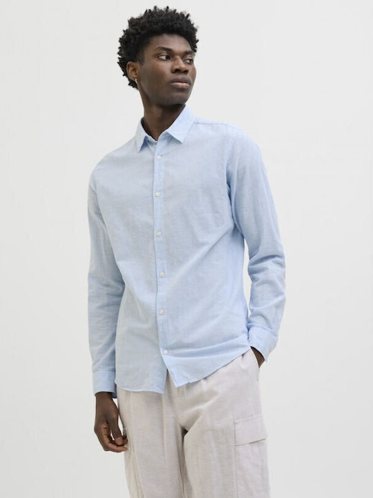 Jack & Jones Long-sleeved Cotton Shirt Chambray...