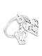Rebecca Ring with Diamond made of Steel