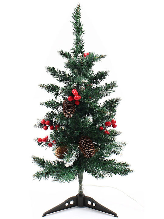 cu lumină LED Decorațiune de Crăciun Plastic Braduleț 60cm. Baterie Verde