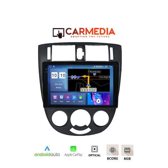 Carmedia Ηχοσύστημα Αυτοκινήτου για Chevrolet Lacetti 2005 (Bluetooth/USB/AUX/WiFi/GPS/Apple-Carplay/Android-Auto) με Οθόνη Αφής 10.36"