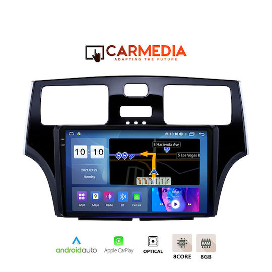 Carmedia Auto-Audiosystem für Lexus DE 2000-2006 (Bluetooth/USB/AUX/WiFi/GPS/Apple-Carplay/Android-Auto) mit Touchscreen 9.5"
