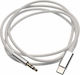 USB 2.0 Cable USB-C male - 3.5mm White 1m (YHL-CV6)