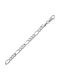 Croma Catene Silver Chain Neck Thin Thickness 4.55mm and Length 60cm