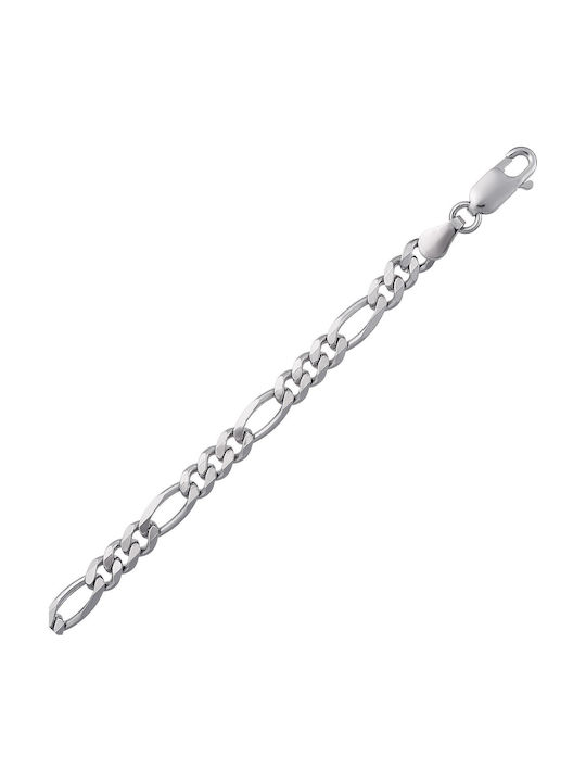 Croma Catene Silver Chain Neck Thin Thickness 4.55mm and Length 50cm