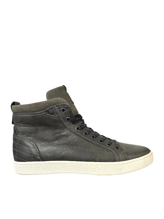 Leather Khaki Men's Boots Anatomical