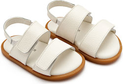 Babywalker White Baptism Leather Sandals