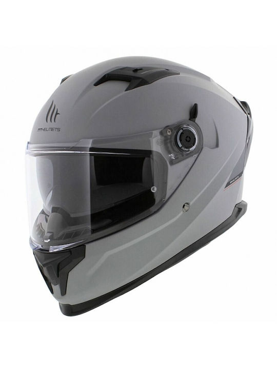 MT Braker Nardo A2 Grey Matt Motorcycle Helmet Full Face DOT / ECE 22.06 1650gr with Sunvisor