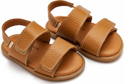 Babywalker Tabac Baptism Leather Sandals