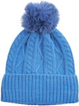 Verde Pom Pom Beanie Γυναικείος Σκούφος Πλεκτός...