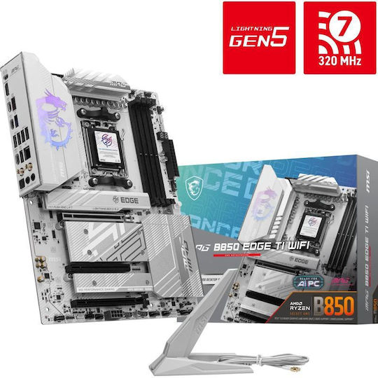 MSI MPG B850 EDGE TI WIFI Motherboard ATX με AMD AM5 Socket 7E62-001R