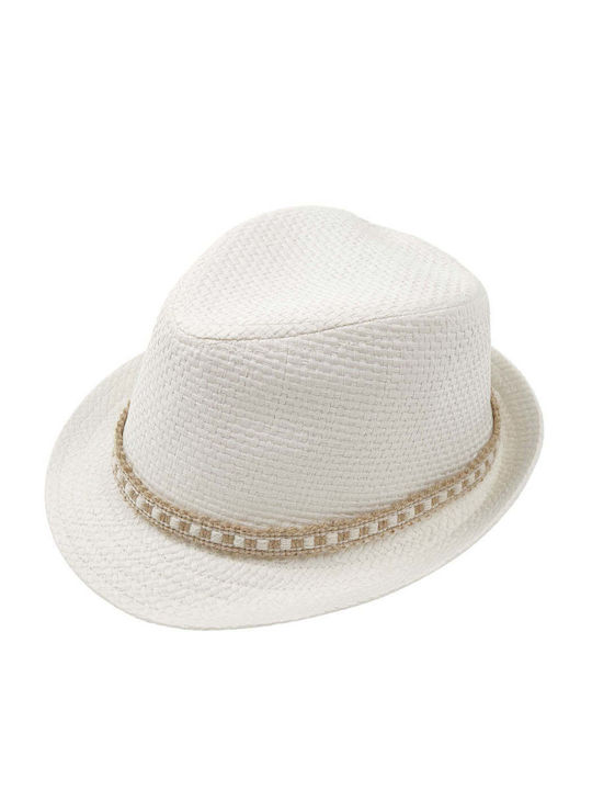 Designer's Cat Kinderhut Fedora Weiß