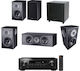 AvLink Σετ Ηχείων Home Cinema 5.1 Black HCB51.ECO.MID
