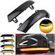 Carsun 242453 Φλας Καθρέπτη Vw Golf V 5 03-08 Jetta Passat B6 3c Sharan Superb Dynamic Led Μαύρα 2 Τεμάχια