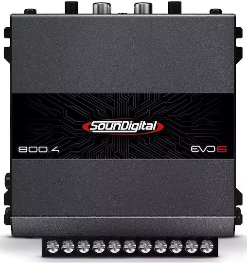 SounDigital Ενισχυτής Αυτοκινήτου Sd800.4 Evo6 4 Καναλιών (Κλάση D)