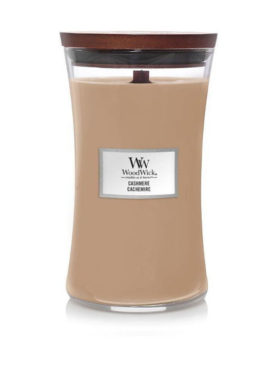 WoodWick Aromatic Candle in Jar with Cashmere S...