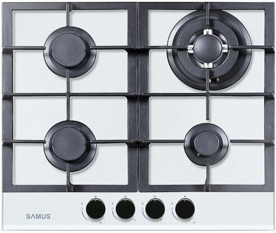 Samus Gaskochfeld Autonom 65x56.5εκ. Weiß