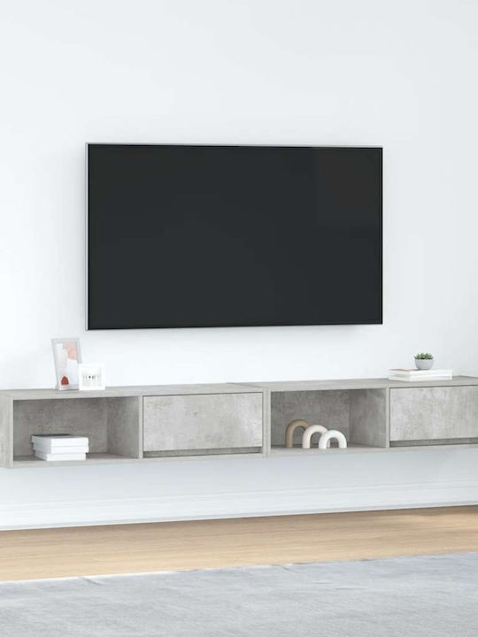 TV Stand Gray 100x31x25.5cm