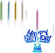Κηροπήγιο Led Ηappy Birthday 5 Μεταλλικά Κεριά Trend 961969