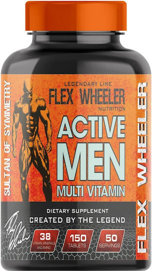 Flex Wheeler Flex Wheeler Active Men Мултивитамини 150 Таблетки