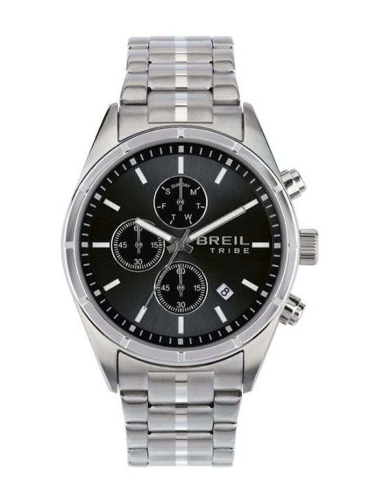 Breil Women's Watch 42mm Chronograph Battery with Silver Stainless Steel Bracelet
