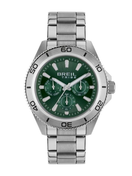 Breil Women's Watch Chronograph with Silver Metal Bracelet