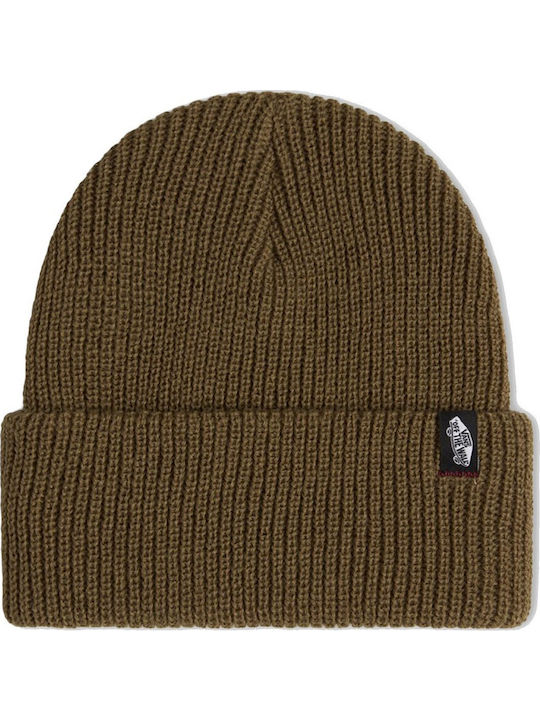 Shallow Cuff Beanie Unisex Σκούφος Πλεκτός σε Πράσινο χρώμα