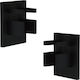 Aca Component Cap for Lighting Fixtures Black 2pcs TMSTECB