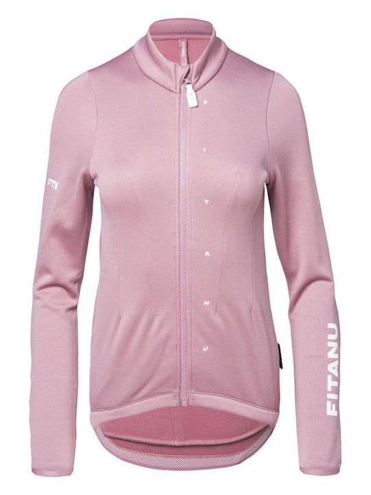Women's Cardigan with Zipper Pink