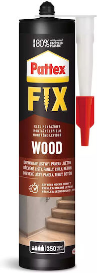Henkel Pattex Fix Wood Mounting Adhesive Σφραγιστική Σιλικόνη Ξύλου 385gr
