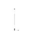 Ideal Lux LED Floor Lamp H704xW6cm. with Warm White Light 1600lm Black
