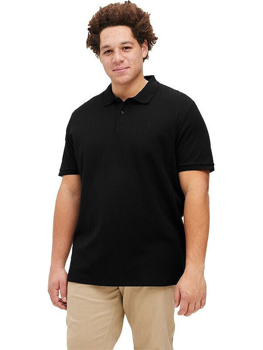 Jack & Jones Polo Μπλούζα Μαύρη Jack & Jones Polo Μπλούζα Μαύρη